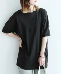 reca(レカ)/切替えサイドスリットTシャツ(wk－0236)/ブラック