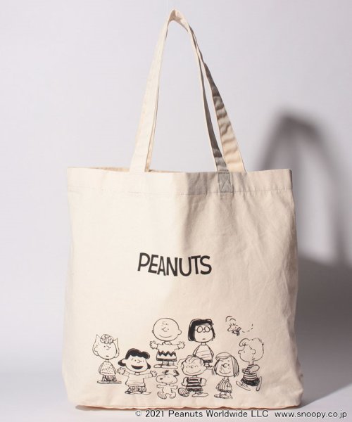 JEANS MATE(ジーンズメイト)/【PEANUTS】トートバッグ　キャンバス素材/A