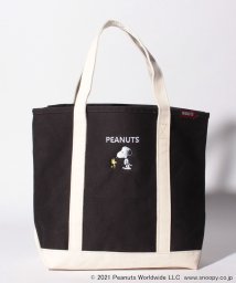 JEANS MATE(ジーンズメイト)/【PEANUTS】ランチトートバッグ Mサイズ　キャンバス製/ブラック