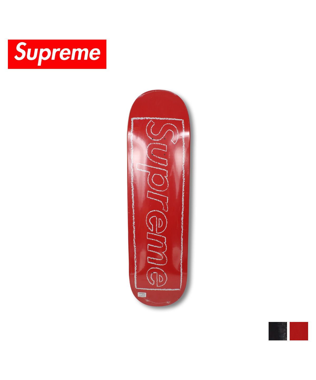 supreme kaws デッキ　赤