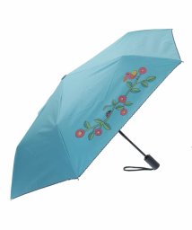 Jocomomola(ホコモモラ)/【晴雨兼用】鳥とテントウムシ 折りたたみ傘/ブルー