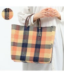 OJO DE MEX　(オホデメックス)/オホ デ メックス トート OJO DE MEX バッグ Plastico CAGO Tote Check M A4 カゴトート/ピンク