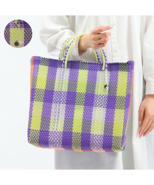 OJO DE MEX　/オホ デ メックス トート OJO DE MEX バッグ Plastico CAGO Tote Check M A4 カゴトート/504005726