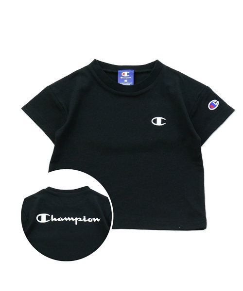 CHAMPION(チャンピオン)/チャンピオンロゴバリ半袖Tシャツ/champion/ブラック