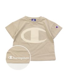 CHAMPION(チャンピオン)/チャンピオンロゴバリ半袖Tシャツ/champion/ベージュ