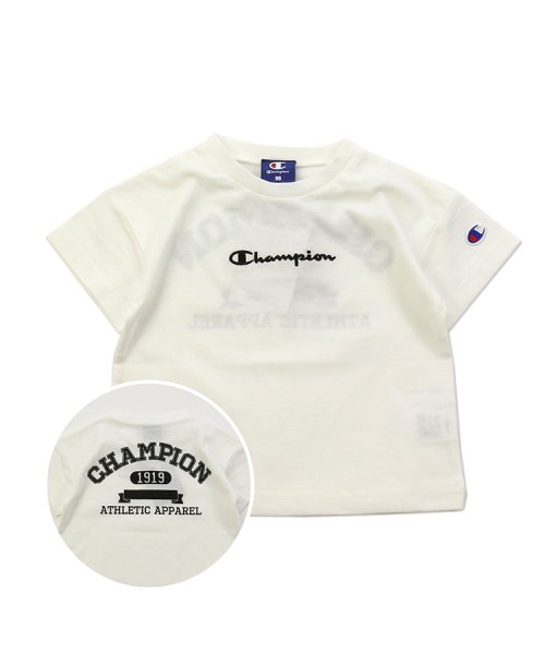 CHAMPION(チャンピオン)/チャンピオンロゴバリ半袖Tシャツ/champion/ホワイト