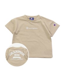 CHAMPION(チャンピオン)/チャンピオンロゴバリ半袖Tシャツ/champion/ベージュ