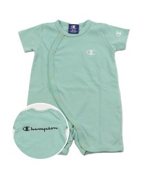 CHAMPION(チャンピオン)/チャンピオンロゴバリ半袖ミニカバーオール/champion/ミント