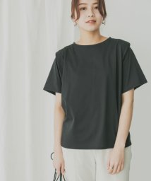 KBF(ケービーエフ)/KBF+　ショルダータックTシャツ/BLACK