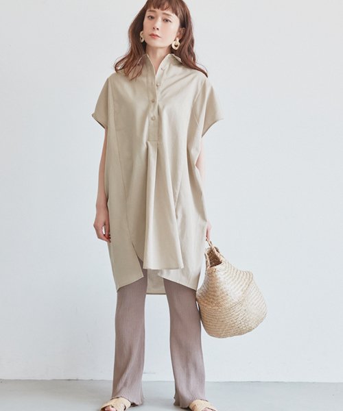 クーポン開催中 オーバーサイズ半袖シャツワンピースcocaオリジナル コカ Coca Magaseek