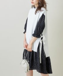 tocco closet(トッコクローゼット)/サイドりぼん付きニットベスト/Off-white