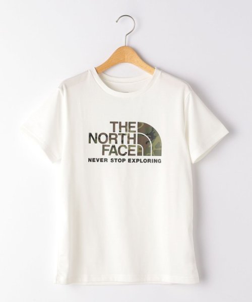 green label relaxing （Kids）(グリーンレーベルリラクシング（キッズ）)/【ジュニア】THE NORTH FACE(ザノースフェイス) S/S CamoLogoTEE/WHITE