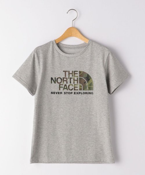 green label relaxing （Kids）(グリーンレーベルリラクシング（キッズ）)/【ジュニア】THE NORTH FACE(ザノースフェイス) S/S CamoLogoTEE/MDGRAY