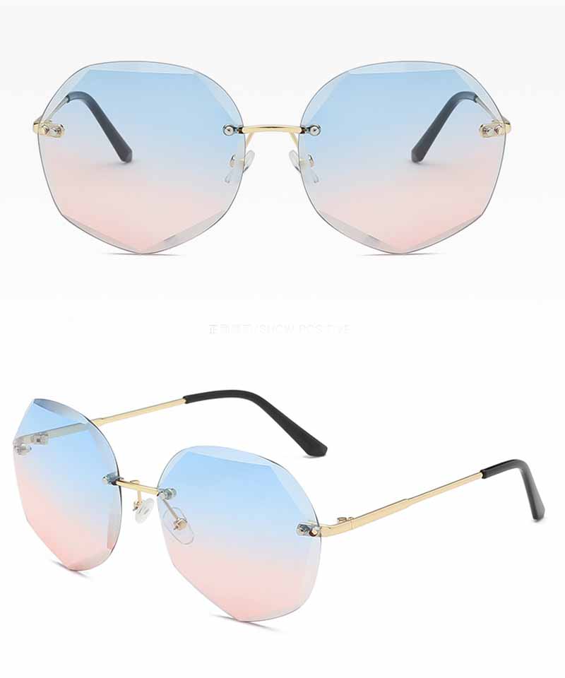 【セール】サングラス フレームレス UVカット UV対策 眼鏡 メガネ