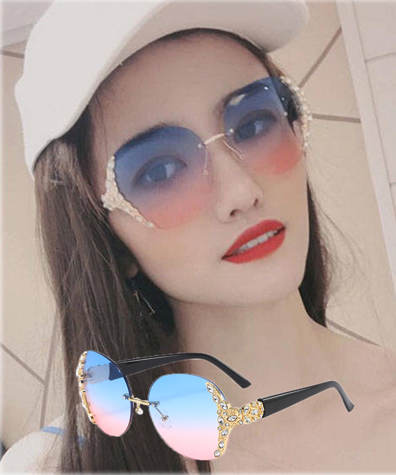 セール】サングラス レディース UVカット ビックフレーム UV対策 眼鏡 