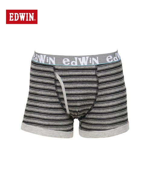 EDWIN(EDWIN)/【EDWIN】 エドウィン　ボーダー ボクサーパンツ/グレイ