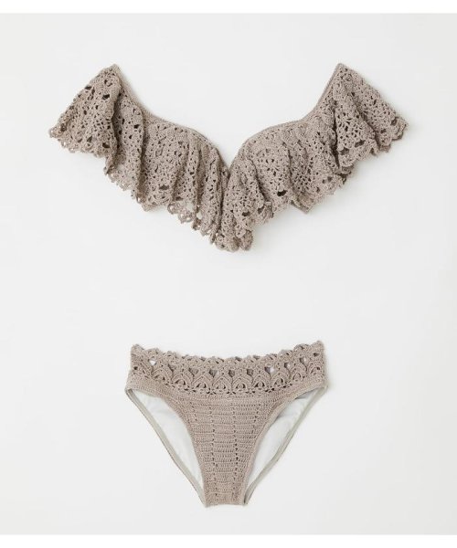 ショルダーフリルクロシェカップビキニ リエンダ Rienda Magaseek