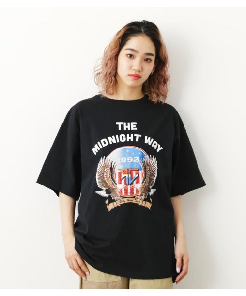 RODEO CROWNS WIDE BOWL(ロデオクラウンズワイドボウル)/MW TOUR Tシャツ/BLK