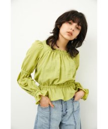 LAGUA GEM(ラグアジェム)/DUMPLING AIRY TOPS/LIME