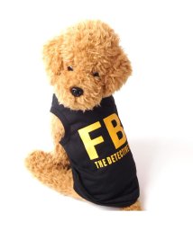 HAPPY DOG!!(はっぴーDOG！！)/★カッコ可愛いFBIロゴタンクトップ★犬 服 犬服 ドッグウェア タンクトップ FBI  【春 夏 春夏 毛抜け防止 毛落ち防止 おしゃれ 可愛い 女の子 男の/ブラック