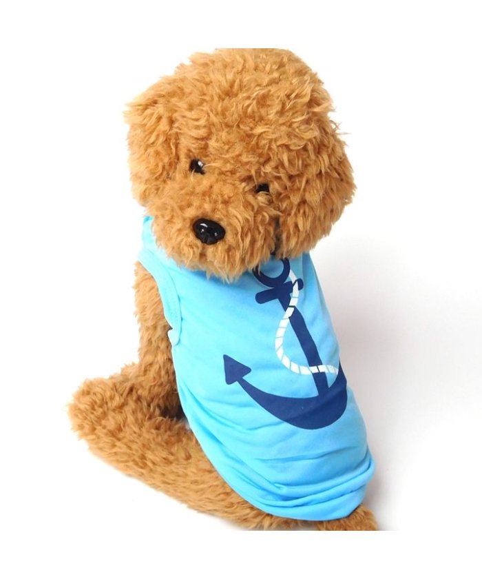 セール 10 Off 犬 服 犬服 犬の服 いかりプリント タンクトップ ドッグウェア 春 夏 春夏 毛抜け防止 毛落ち防止 おしゃれ 可愛い 女の子 男の子 トイプードル チワワ はっぴーdog Happy Dog Magaseek