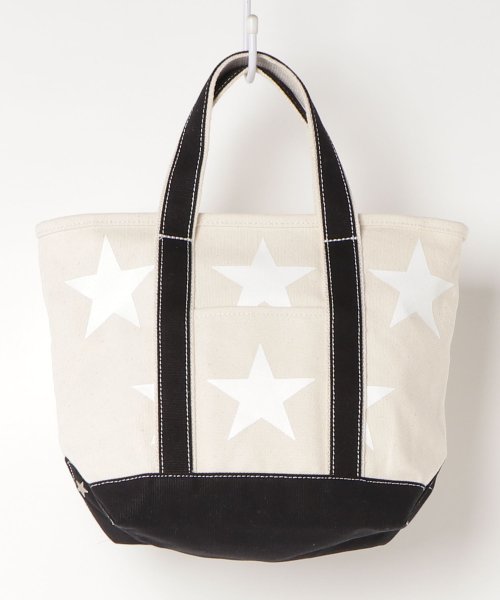 MAISON mou(メゾンムー)/【CONVERSE/コンバース】S size STAR Print Tote Bag(mini)/スタープリントバッグ/ブラック系1
