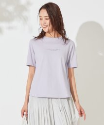 any SiS L(エニスィス（大きいサイズ）)/バックプリント Tシャツ/ラベンダー