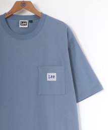 LAZAR(ラザル)/【Lazar】Lee/リー 【別注/コラボ】 ビッグシルエット ワンポイント ピスネーム ポケット Tシャツ/2021 SPRING SUMMER/ブルー