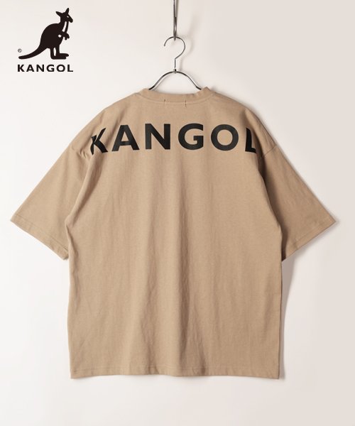 KANGOL(KANGOL)/【KANGOL】 カンゴール ブランドロゴ バックプリント 半袖 Tシャツ/ベージュ