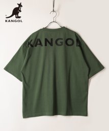 KANGOL(KANGOL)/【KANGOL】 カンゴール ブランドロゴ バックプリント 半袖 Tシャツ/アーミーグリーン