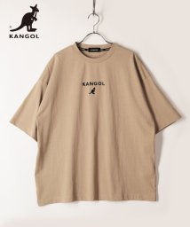 KANGOL(KANGOL)/【KANGOL】 カンゴール ブランドロゴ 刺繍 半袖 Tシャツ/ベージュ