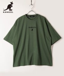 KANGOL(KANGOL)/【KANGOL】 カンゴール ブランドロゴ 刺繍 半袖 Tシャツ/アーミーグリーン