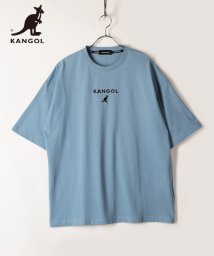 KANGOL(KANGOL)/【KANGOL】 カンゴール ブランドロゴ 刺繍 半袖 Tシャツ/ブルー