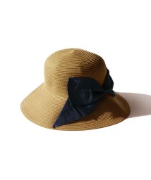 exrevo/【洗える！UVカット ハット】リボン 日よけ UV つば広帽 畳める レディース 帽子 トレンド UV対策 紫外線対策 グレージュ ブラック チューリップハット/504010964