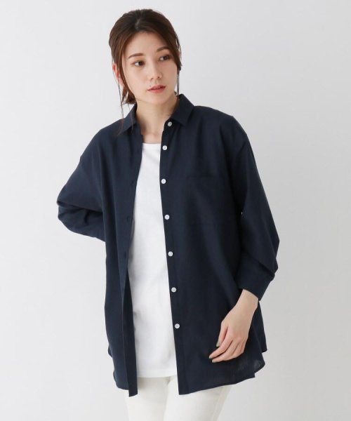 セール 13 Off S 3l フレンチリネン前開きシャツ シューラルー Shoo La Rue Magaseek