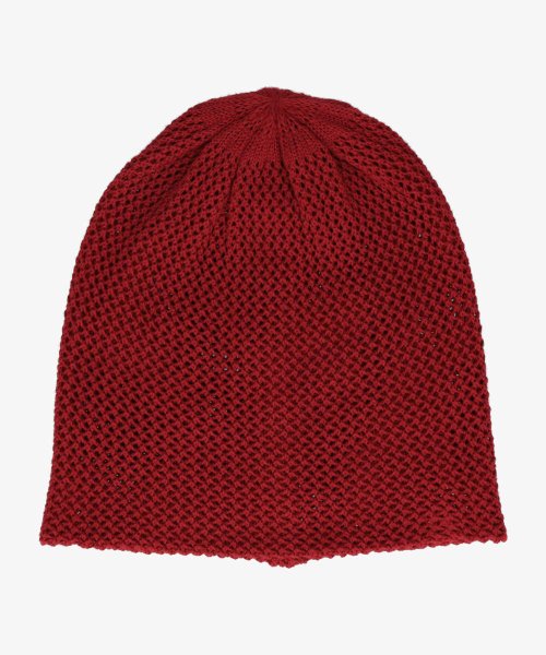 OVERRIDE(OVERRIDE)/OVERRIDE MESH LOOSE BEANIE DEO/レッド