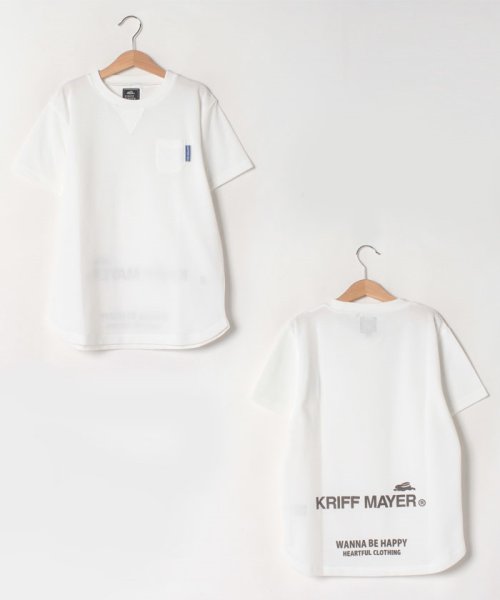 KRIFF MAYER(クリフ メイヤー)/涼コワッフル半袖TEE（120～170cm）/オフホワイト