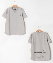 KRIFF MAYER(クリフ メイヤー)/涼コワッフル半袖TEE（120～170cm）/グレー
