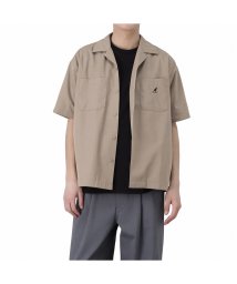 MAC HOUSE(men)(マックハウス（メンズ）)/KANGOL カンゴール オープンカラーシャツ KPMC－10174/グレージュ