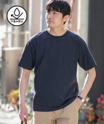 URBAN RESEARCH ROSSO(URBAN　RESEARCH　ROSSO（MEN）)/汗染み防止クルーネックTシャツ/NAVY