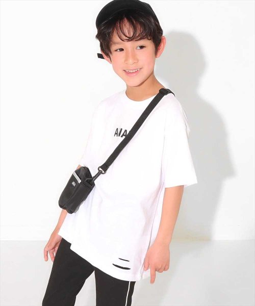 ANAP KIDS(アナップキッズ)/ミニバッグ付ビッグTシャツ/オフホワイト