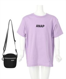 ANAP KIDS(アナップキッズ)/ミニバッグ付ビッグTシャツ/ラベンダー
