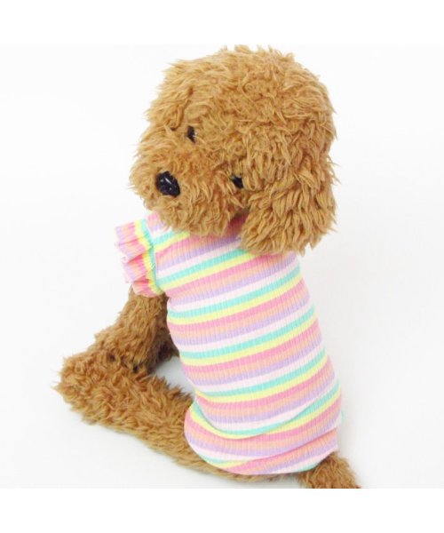 クーポン セール 10 Off 犬 服 犬服 犬の服 タンクトップ キャミソール ワンピース ボーダー フリル さくらんぼ ドッグウェア 春 夏 春夏 毛抜け防止 毛落ち防止 おしゃれ 可愛 はっぴーdog Happy Dog Magaseek