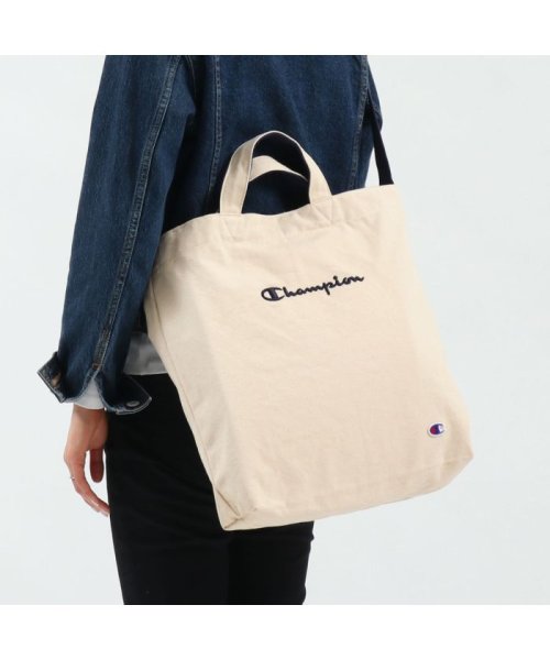 チャンピオン ショルダーバッグ Champion トートバッグ ブリタニー エコバッグ 2way 通学 トート 高校生 トートショルダー チャンピオン Champion Magaseek
