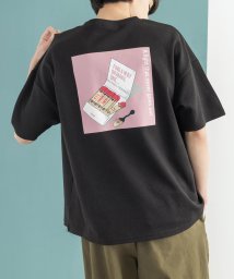 Rocky Monroe(ロッキーモンロー)/プリントT 半袖 メンズ レディース カジュアル ストリート Tシャツ イラスト ホワイト ブラック ビッグシルエット ドロップショルダー スニーカー スケボー/ブラック系1