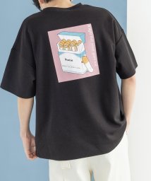 Rocky Monroe(ロッキーモンロー)/プリントT 半袖 メンズ レディース カジュアル ストリート Tシャツ イラスト ホワイト ブラック ビッグシルエット ドロップショルダー スニーカー スケボー/ブラック