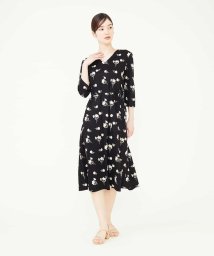 Sybilla(シビラ)/フラワー刺繍ドレス/ブラック