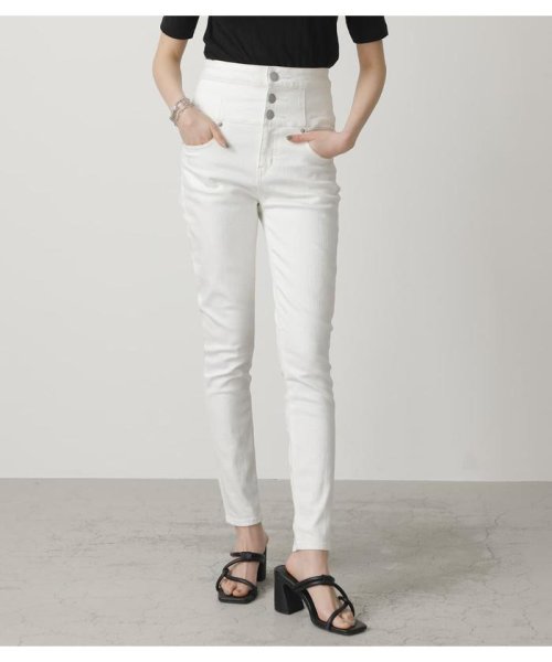 Hi Waist Button Denim Skinny２ アズールバイマウジー Azul By Moussy Magaseek