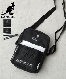 AMS SELECT(エーエムエスセレクト)/KANGOL / カンゴール / メッシュポケット 縦型 ミニショルダーバッグ/ブラック系1