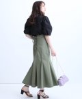 【ウォッシャブル】オーガンジートリコットプリーツパンツ